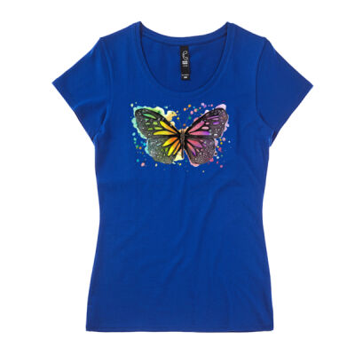 Rainbow Butterfly - Womens Icon Tee Thumbnail