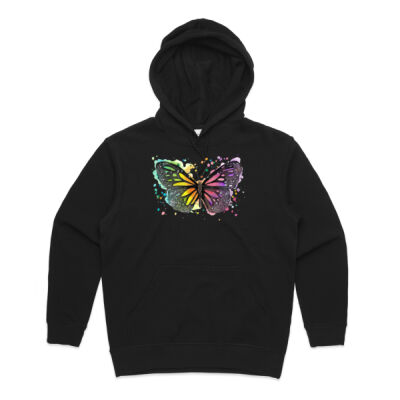 Rainbow Butterfly - Womens Premium Hood Thumbnail