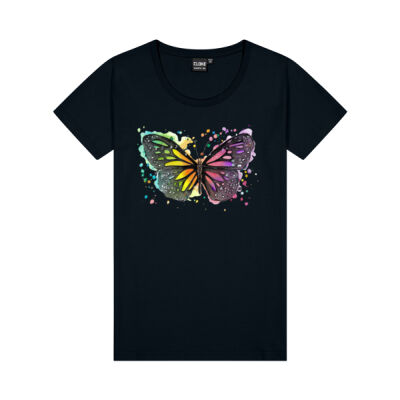 Rainbow Butterfly - Womens Silhouette Tee Thumbnail
