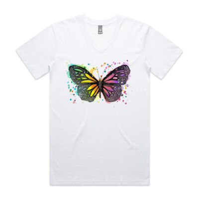 Rainbow Butterfly - Mens Tarmac T shirt Thumbnail