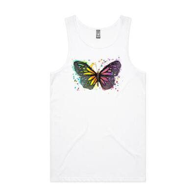 Rainbow Butterfly - Mens Lowdown Singlet Thumbnail