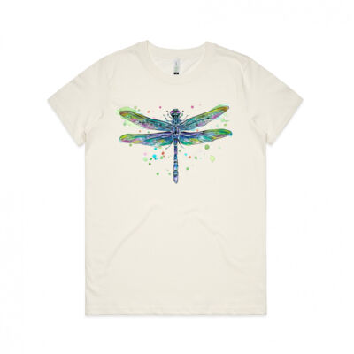 Whimscial Dragonfly - Womens Maple Organic Tee Thumbnail