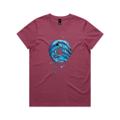 Ocean Donut - Womens Maple Tee Thumbnail