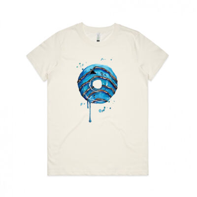 Ocean Donut - Womens Maple Organic Tee Thumbnail
