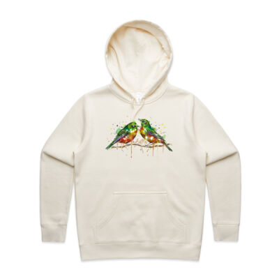 Cheerful Waxeyes - Womens Stencil Hood Thumbnail