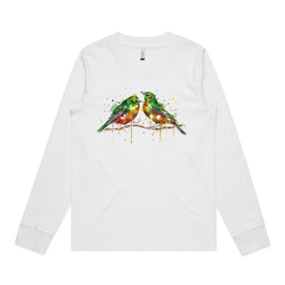 Cheerful Waxeyes - Womens Dice Longsleeve Tee Thumbnail