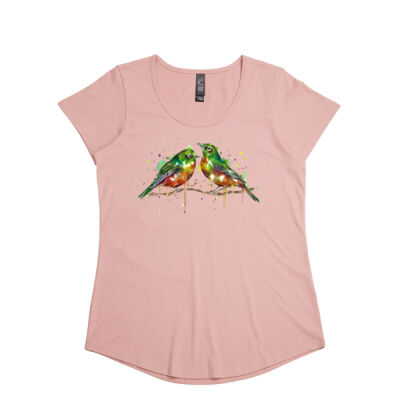 Cheerful Waxeyes - Womens Stacy Tee Thumbnail