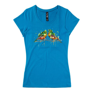 Cheerful Waxeyes - Womens Icon Tee Thumbnail