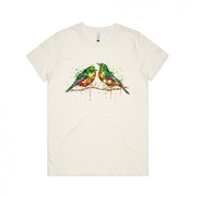 Cheerful Waxeyes - Womens Maple Organic Tee Thumbnail