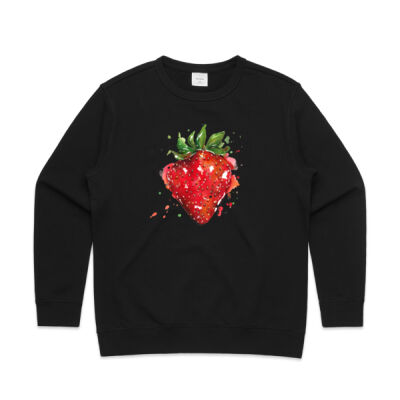 Strawberry Splash - Womens Premium Crew Thumbnail