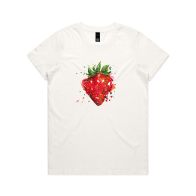 Strawberry Splash - Womens Maple Tee Thumbnail
