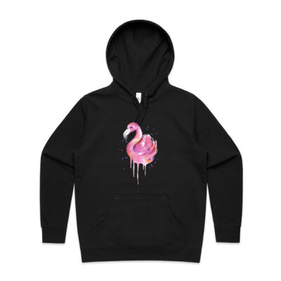 Flamingo Swirl - Womens Stencil Hood Thumbnail