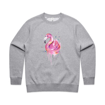 Flamingo Swirl - Womens Supply Crew Thumbnail