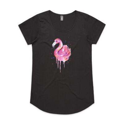 Flamingo Swirl - Womens Mali Tee Thumbnail