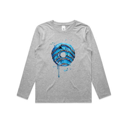Ocean Donut - Kids Longsleeve Tee Thumbnail