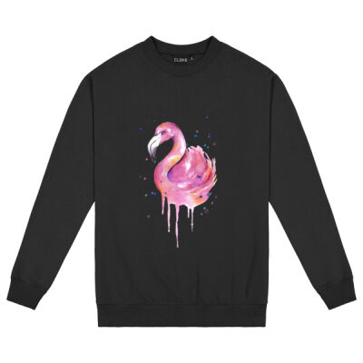Flamingo Swirl - Kids Standard Crew Thumbnail