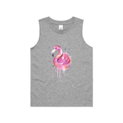 Flamingo Swirl - Kids Barnard Tank Thumbnail