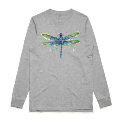 Whimscial Dragonfly - Mens Base Longsleeve Tee Thumbnail