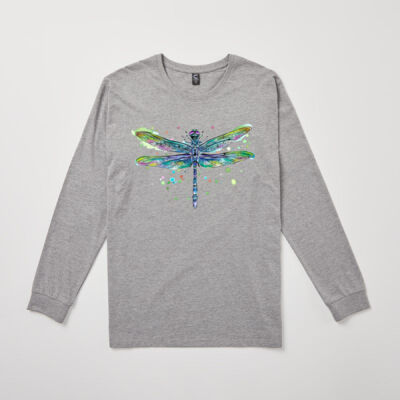 Whimscial Dragonfly - Mens Kelvin Long Sleeve Tee Thumbnail