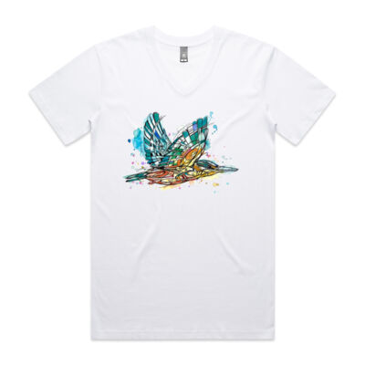 Geometric Kingfisher - Mens Tarmac T shirt Thumbnail