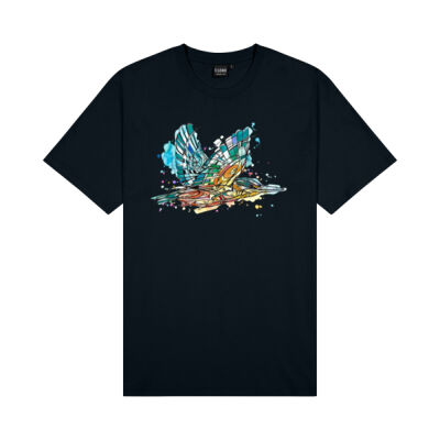 Geometric Kingfisher - Mens Outline Tee Thumbnail