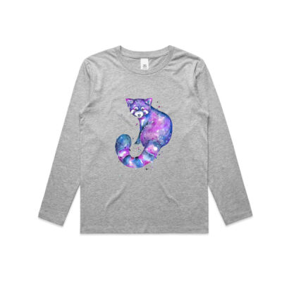 Galaxy Red Panda - Kids Longsleeve Tee Thumbnail
