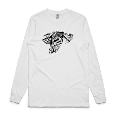 B&W Geometric Tui - Mens Base Longsleeve Tee Thumbnail