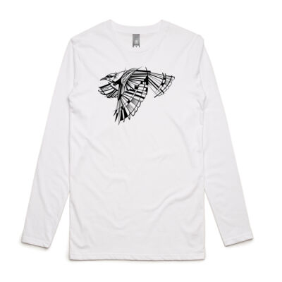 B&W Geometric Tui - Mens Ink Longsleeve Tee Thumbnail