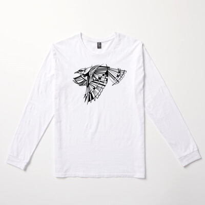 B&W Geometric Tui - Mens Kelvin Long Sleeve Tee Thumbnail