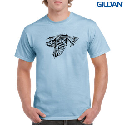 B&W Geometric Tui - Mens Heavy Cotton T-Shirt Thumbnail