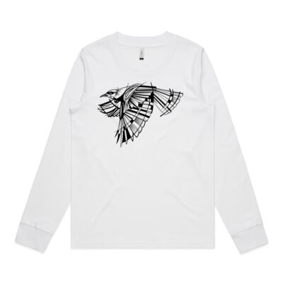B&W Geometric Tui - Womens Dice Longsleeve Tee Thumbnail