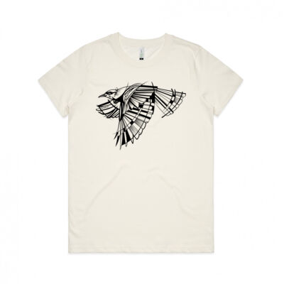 B&W Geometric Tui - Womens Maple Organic Tee Thumbnail