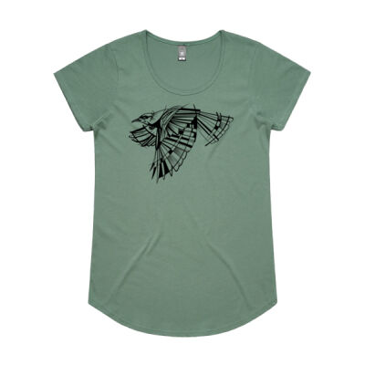 B&W Geometric Tui - Womens Mali Tee Thumbnail