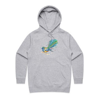 Teal Fantail Splash - Womens Supply Hood Thumbnail