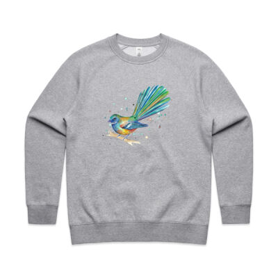 Teal Fantail Splash - Womens Supply Crew Thumbnail