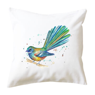Teal Fantail Splash - Cushion cover Thumbnail