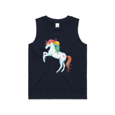 Rainbow Unicorn - Kids Barnard Tank Thumbnail