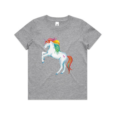 Rainbow Unicorn - Kids Youth T shirt Thumbnail