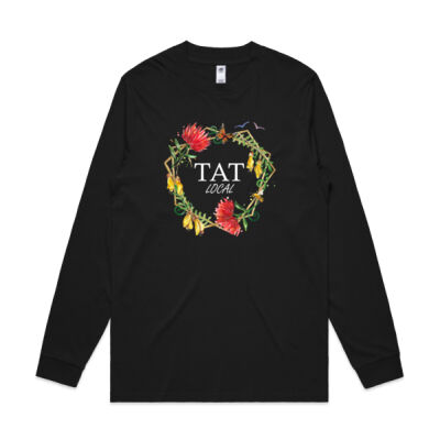 TAT White text - Mens General Long Sleeve Tee Thumbnail