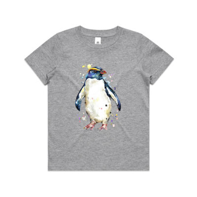 Fiordland Crested Penguin - Kids Youth T shirt Thumbnail