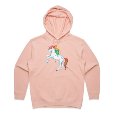 Rainbow Unicorn - Womens Premium Hood Thumbnail