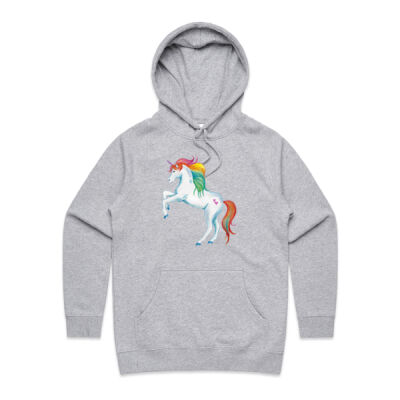 Rainbow Unicorn - Womens Supply Hood Thumbnail