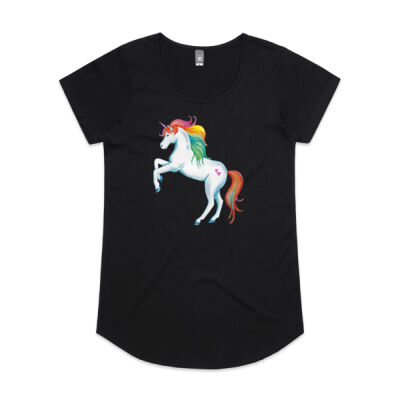 Rainbow Unicorn - Womens Mali Tee Thumbnail