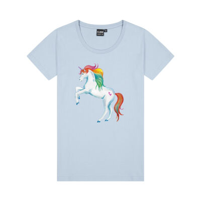 Rainbow Unicorn - Womens Silhouette Tee Thumbnail