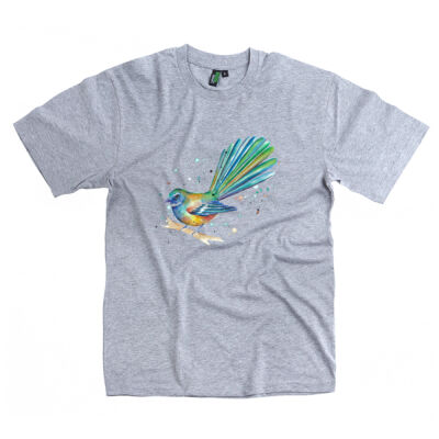 Teal Fantail Splash - Kids Unisex Classic Tee Thumbnail