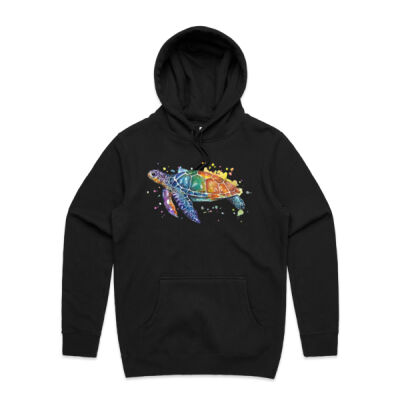 Rainbow Turtle - Mens Stencil Hoodie Thumbnail