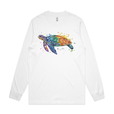 Rainbow Turtle - Mens General Long Sleeve Tee Thumbnail