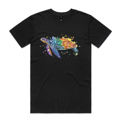 Rainbow Turtle - Mens Staple T shirt Thumbnail