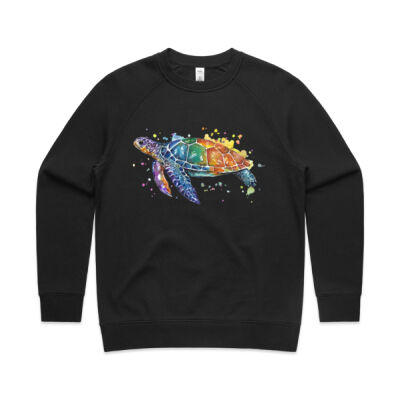 Rainbow Turtle - Womens Supply Crew Thumbnail
