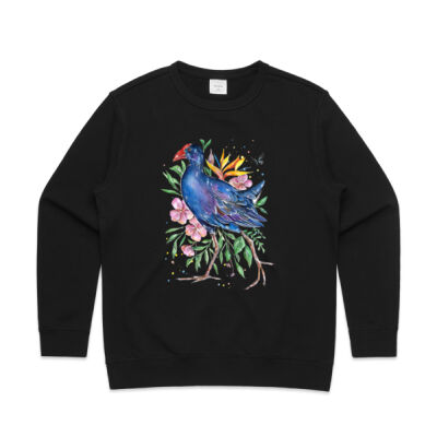 Garden Pukeko - Womens Premium Crew Thumbnail